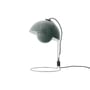 Lampe de table Flowerpot VP4 métal bleu pierre / H 36 cm - By Verner Panton, 1968 - &tradition