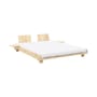 Lit double Social / Pour matelas 160 x 200 cm - Dossiers & chevets intégrés - KARUP DESIGN