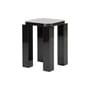 Tabouret Atlas bois noir / Carré - NEW WORKS