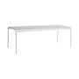 Tavolo rettangolare Palissade metallo grigio / 220 x 90 cm - Hay