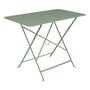 Klapptisch Bistro metall grün / 97 x 57 cm - für 4 Personen - mit Sonnenschirmloch - Fermob
