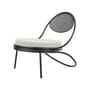 Fauteuil rembourré Copacabana métal noir / Mathieu Matégot, 1955 - Gubi