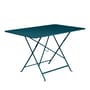 Bistro Foldable table metal blue / 117 x 77 cm - 6 people - Parasol hole - Fermob