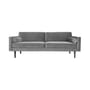 Canapé droit Wind tissu gris / L 200 cm - Velours - BROSTE COPENHAGEN