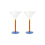 Perle Champagne cup glass multicoloured / Set of 2 - 15 cl - & klevering