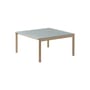 Couchtisch Couple keramik blau / 84.4 x 80 x H 40 cm - Beidseitig verwendbare Steinzeug-Tischplatte - Muuto