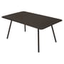 Table rectangulaire Luxembourg métal marron / 165 x 100 cm - 6 à 8 personnes - Fermob