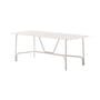 Table rectangulaire Salo métal beige / 203 x 90 cm - Unopiu