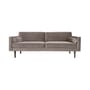 Canapé droit Wind tissu gris / L 200 cm - Velours - BROSTE COPENHAGEN
