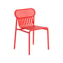 Chaise empilable Week-end métal rouge / Aluminium - Petite Friture