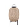 Lampada solare da esterno Tika Large materiale plastico beige / Lanterne LED - Base acciaio / H 69 cm - Vincent Sheppard