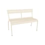 Luxembourg Bench with backrest metal beige / 3 seater - L 118 cm - Fermob