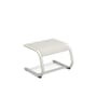 Pouf Holly tessuto bianco / Poggiapiedi - Tessuto / 65 x 52 cm - Emu