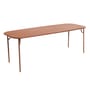 Week-end Large Rectangular table metal brown / 220 x 85 cm - Aluminium - Petite Friture