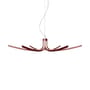 Sospensione Asteria LED metallo rosso / Ø 105 cm - Foscarini