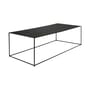 Table basse Slim Irony métal noir / 124 x 62 x H 34 cm - Zeus