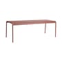Table rectangulaire Palissade métal rouge / 220 x 90 cm - Hay