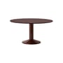 Table ronde Midst rouge / Ø 140 cm - Linoleum - Muuto