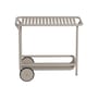 Ablage Week-end metall beige / Aluminium - Rollen - Petite Friture
