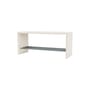 Banc Montsk bois blanc / Rangement chaussures - L 100 cm - MONTANA