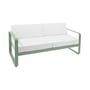 Canapé de jardin 2 places Bellevie   / L 160 cm - Tissu blanc grisé - Fermob