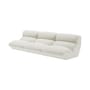 Divano destro Hi Lo - Configuration B tessuto bianco / 3 posti - L 330 cm - Modulare - &tradition
