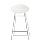 Tabouret de bar Smatrik plastique blanc / Indoor - H 65 cm - Kartell