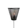 Applique avec prise Merapi bois noir / bambou / L 30 x H 30 cm - GOOD&MOJO