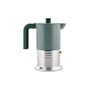 Vite Italian espresso maker metal green / 6 cups - 30 cl / Induction-safe - Alessi