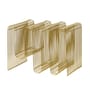 Portariviste Curva metallo oro / L 40 x H 30 cm - AYTM