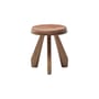 Méribel Stool natural wood / Charlotte Perriand, 1953-61 - Ø 33 x H 38.4 cm - CASSINA