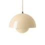 Suspension Flowerpot VP1 métal beige / Ø 23 cm - By Verner Panton, 1968 - &tradition