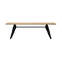 Tavolo rettangolare EM Table legno naturale / 240 x 90 cm - By Jean Prouvé, 1950 - Vitra