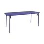 rechteckiger Tisch Week-end metall blau / 180 x 85 cm - Aluminium - Petite Friture