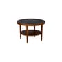 Couchtisch Puzzle holz schwarz / Ø 60 x H 40 cm - SARAH LAVOINE
