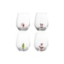 Misa Glass glass transparent / Set of 4 - Christmas figurines attached to the inside - Bloomingville