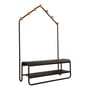 Funambule Hall stand metal brown / W 113 x D 47.5 x H 180 cm - Bench & Coat stand - Fermob