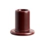 Portacandela Tube Small ceramica marrone / H 5 cm - Hay