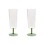 Sektgläser Mingle glas grün / 2er-Set - & klevering