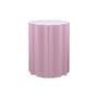 Colonna Stool plastic material pink H 46 x Ø 34,5 cm - By Ettore Sottsass - Kartell