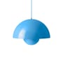 Suspension Flowerpot Big VP2 métal bleu swim / Ø 50 cm - Verner Panton, 1968 - &tradition