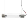 Pendelleuchte Tjoep Small plastikmaterial grau / LED-Wandleuchte - L 50 cm - Drehbar - Fatboy