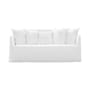 Canapé droit Ghost 10 tissu blanc / L 180 cm - Gervasoni