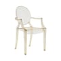 Fauteuil empilable Louis Ghost tranparent jaune / Polycarbonate 2.0 - Kartell