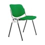 Chaise rembourrée DSC 106 tissu vert / Giancarlo Piretti, 1965 - ANONIMA CASTELLI