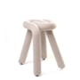 Gepolsterter Hocker Bold textil grau gepolstert / Stoff - Moustache