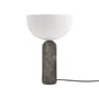 Lampada da tavolo Kizu Large pietra grigio / Base marmo - H 45 cm - NEW WORKS