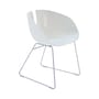 Poltrona Fjord H materiale plastico bianco / Patricia Urquiola, 2002 - Moroso