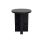 Table d'appoint Coloured Wood Noon bois noir / Ø 38 x H 42,5 cm - NOBODINOZ