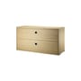 Caisson / 2 tiroirs - L 78 x P 30 x H 42 cm - String Furniture